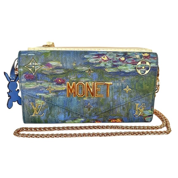 💯 LOUIS VUITTON Limited Edition Masters Monet Sarah Wallet w/ auth cert - Picture 1 of 14